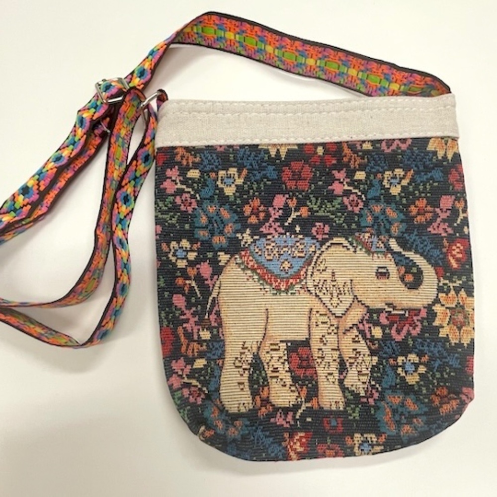 Women’s Ethnic Animal Elephant Small Cross Body Bag Purse‎